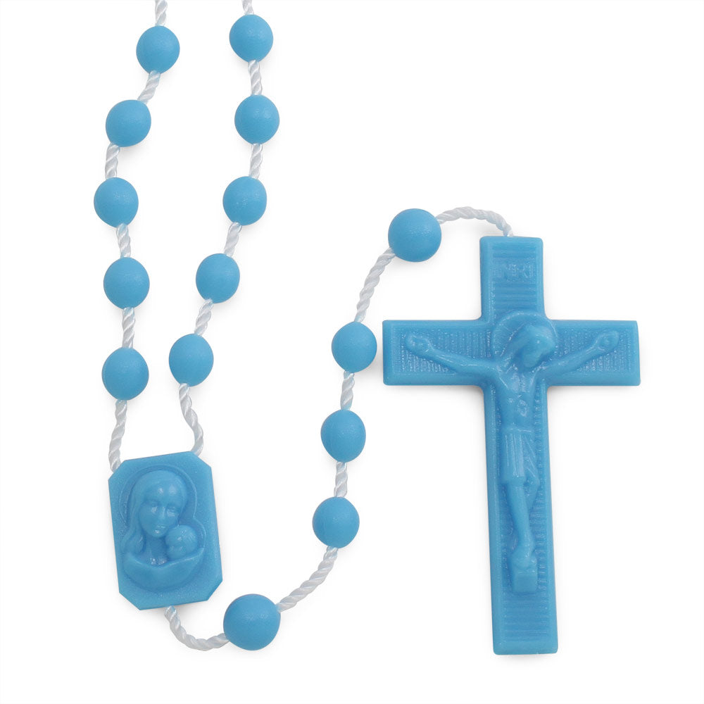 Blue Plastic Rosary