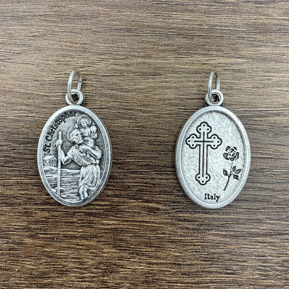 St. Christopher Medal - Front - Back