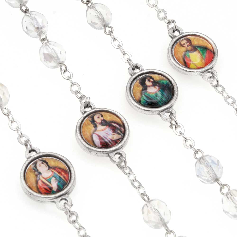 Jesus Apostle Crystal Rosary