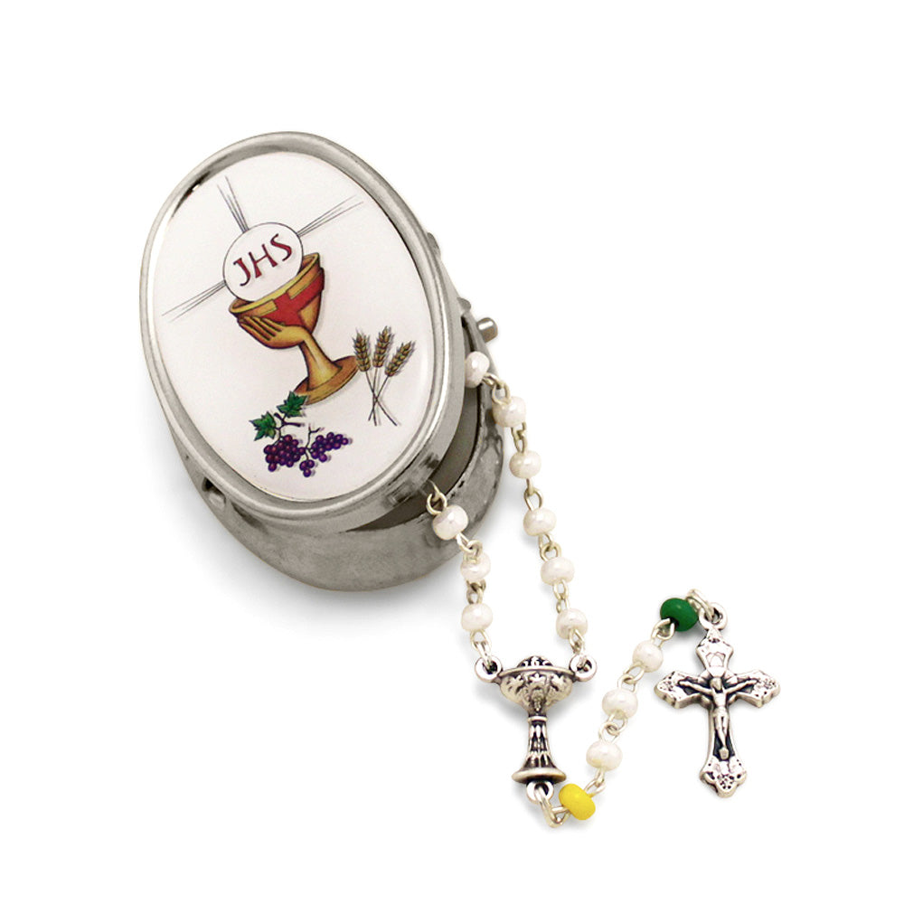 First Communion Childrens Rosary Set