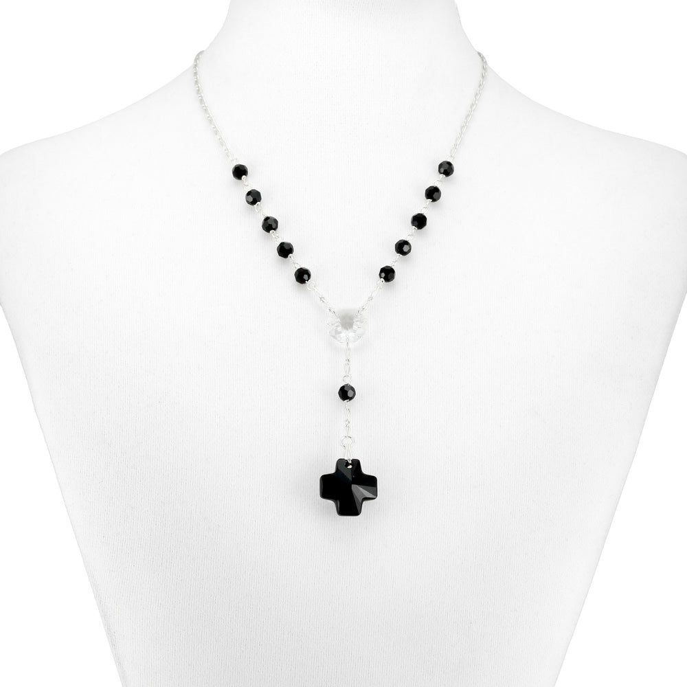 Swarovski Crystal Beads Rosary Necklace