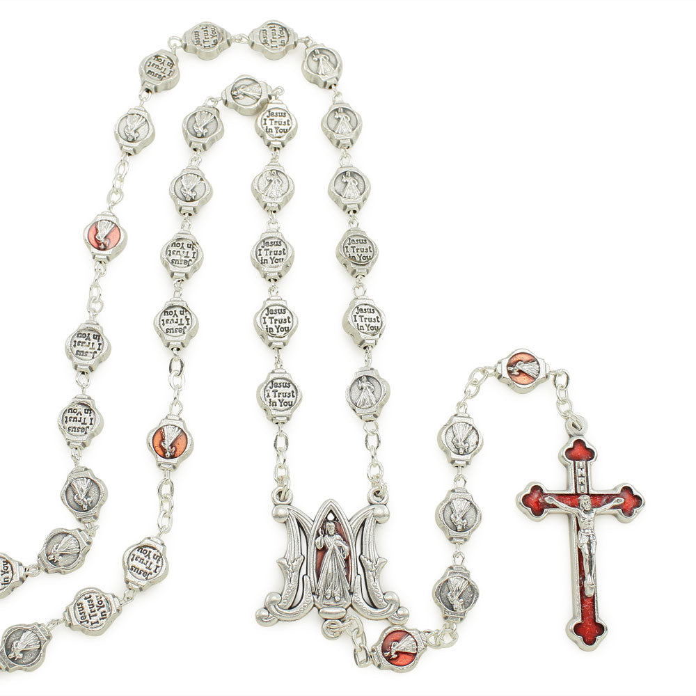 Divine Mercy Rosary Gift Set w/ Keychain