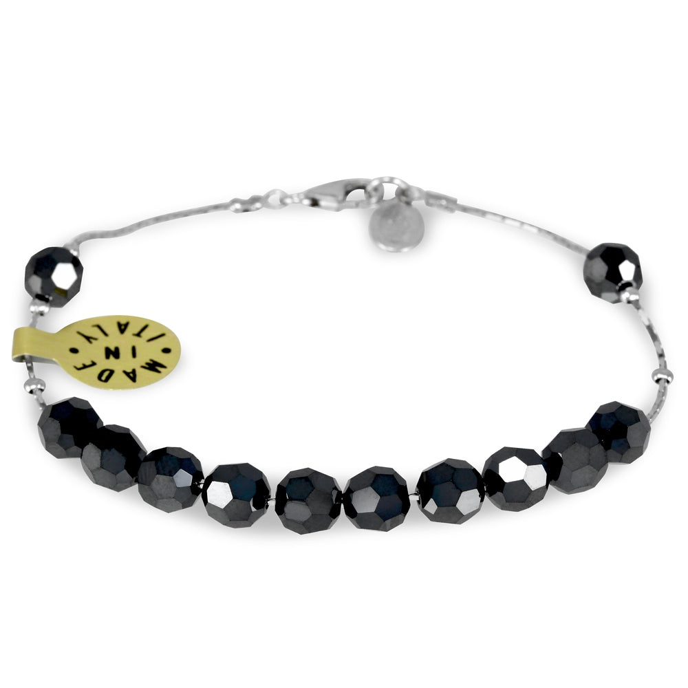 Catholic Swarovski Sliding Crystal Beads Rosary Bracelet