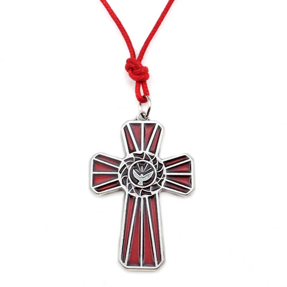 Holy Spirit Red Cross Pendant
