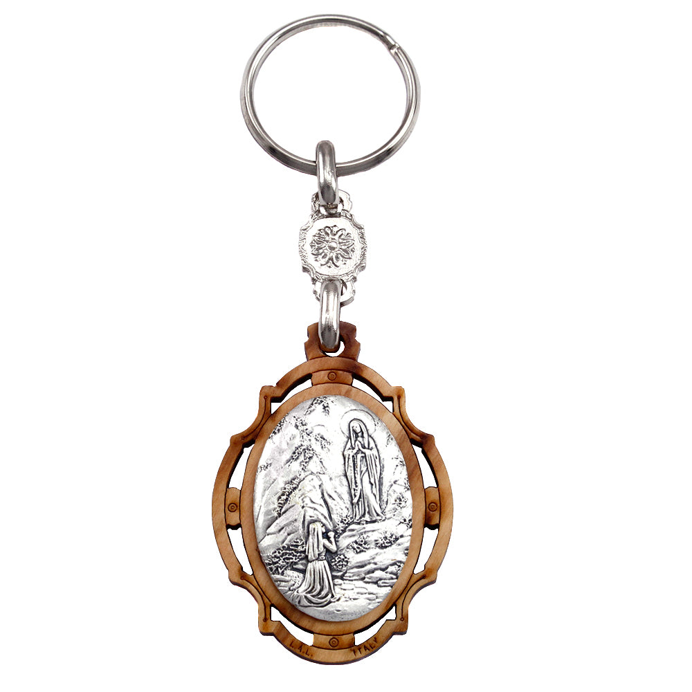 Lady of Lourdes Keychain