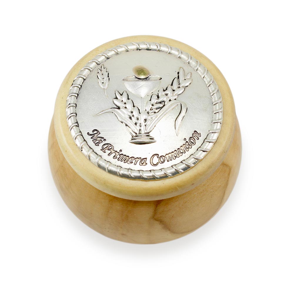 First Communion rosary box chakice and weath