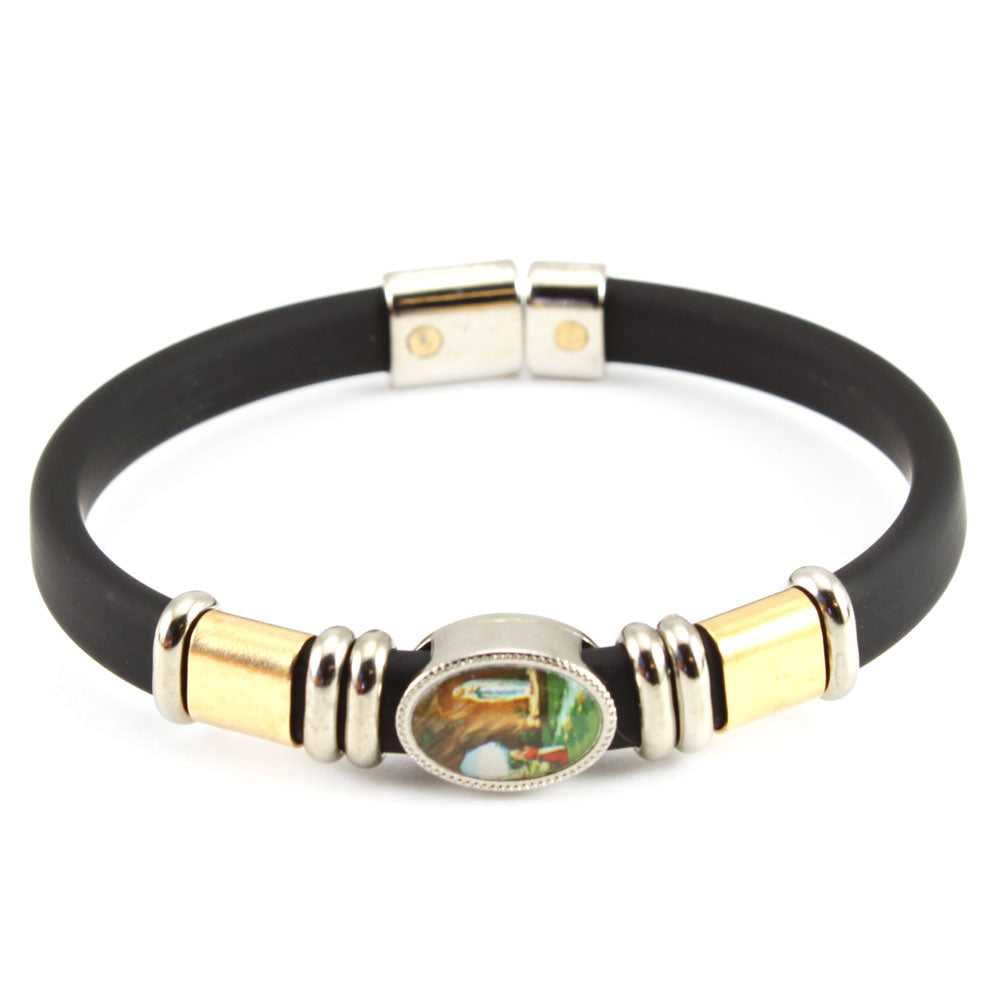 Catholic Spiritual Bracelet Lourdes Medal Gold Slider Beads – Holy Gift ...