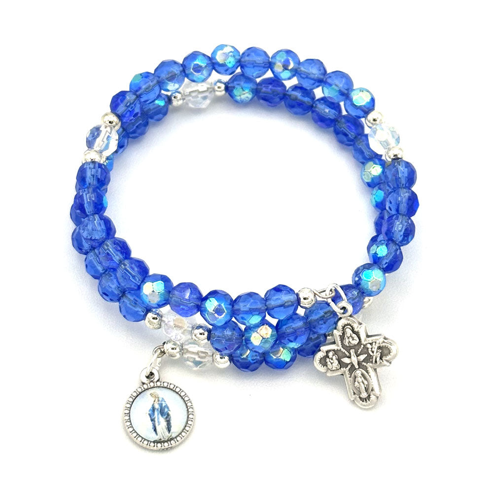 Lady of Grace Wrap Around Catholic Rosary Bracelet