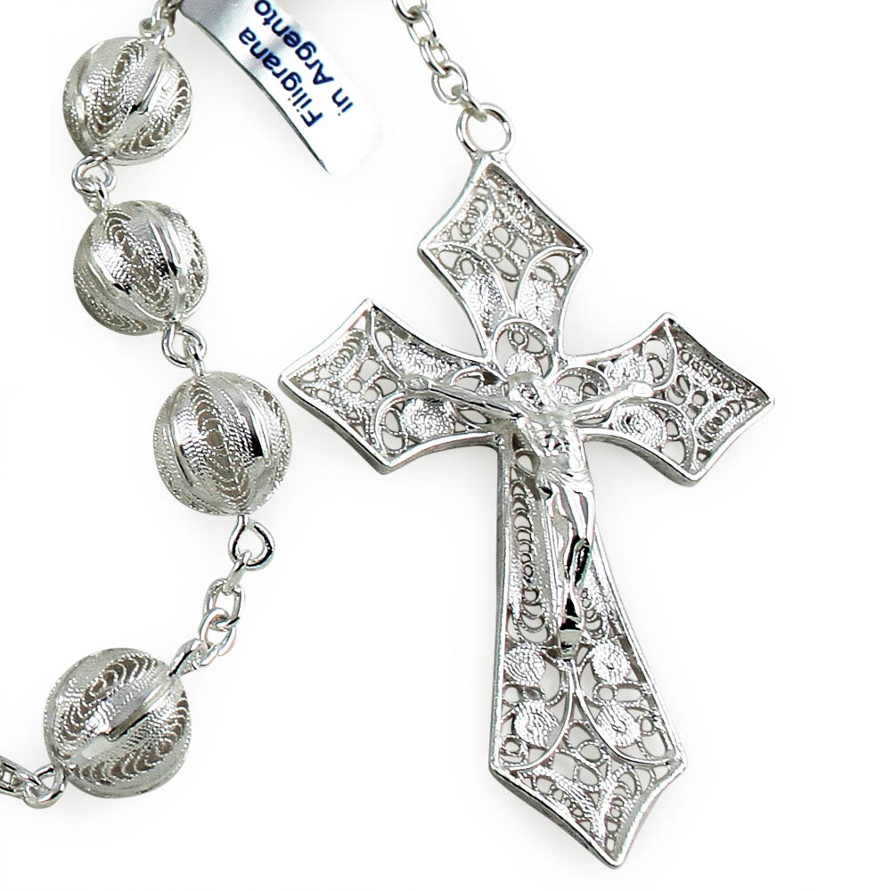 Catholic Rosary SIlver