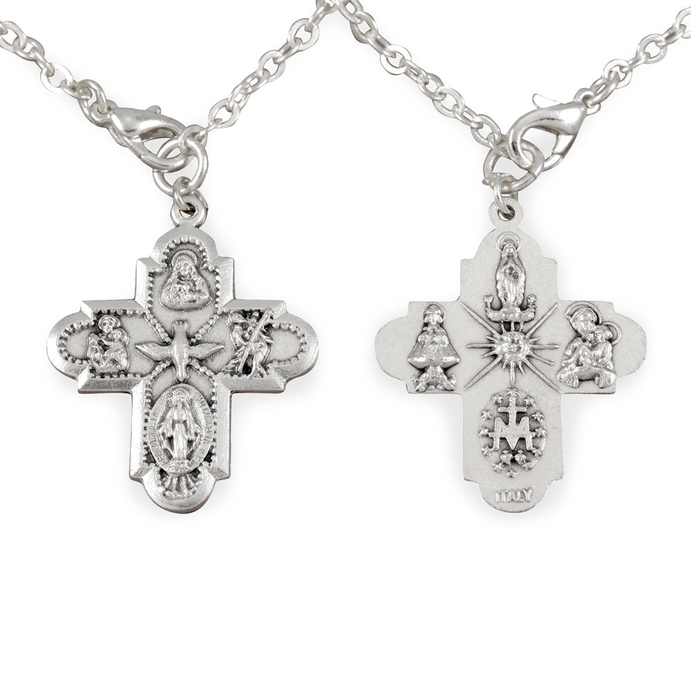 Four Way Cross Bracelet Rosebud Beads