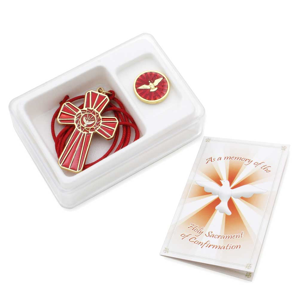 Confirmation Gift Set Cross Pendant Pin