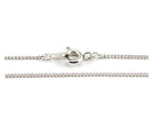 White Plated Snake Chain Necklace - 23 Inches