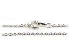 Silver Plated Rolo Chain Necklace -17 Inches