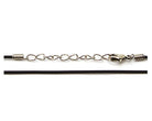 Black Caucho Necklace - 18 Inches