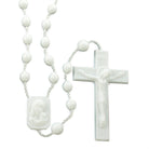 White Plastic Rosary
