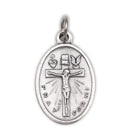 Crucifixion and 'Pray For Me' Medal front