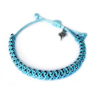 Adjustable Bracelet Blue Beads St. James Cross Men Women Teens