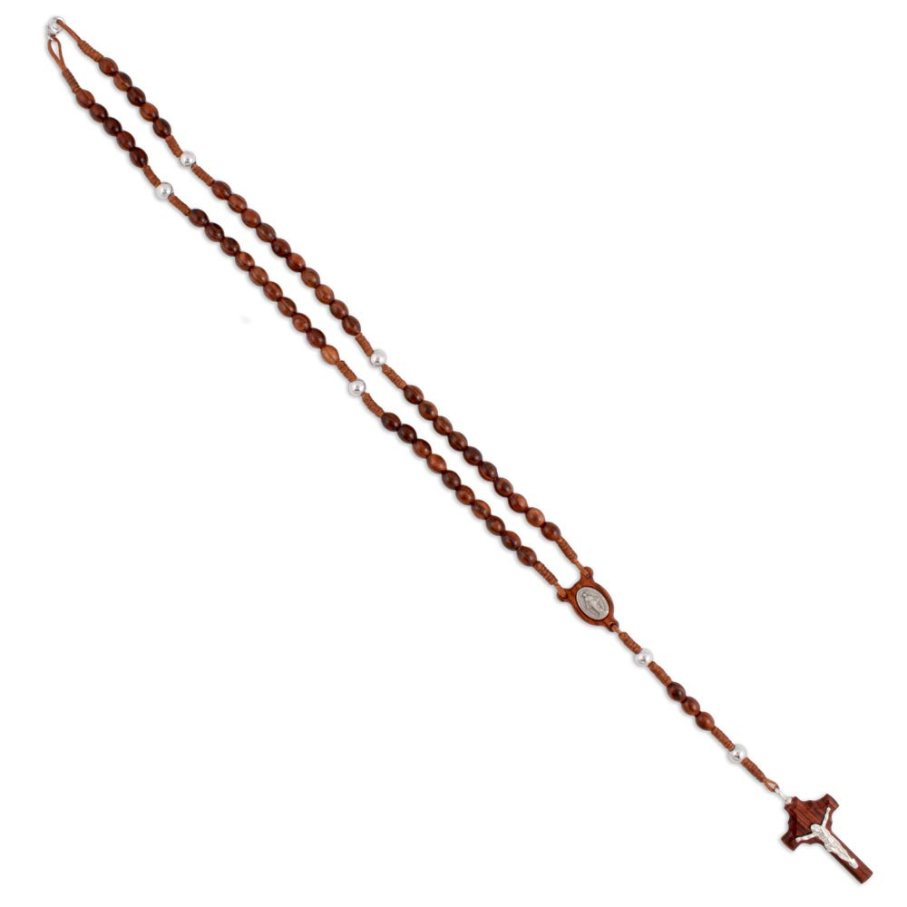 Palisander Wood Rosewood Catholic Rosary 