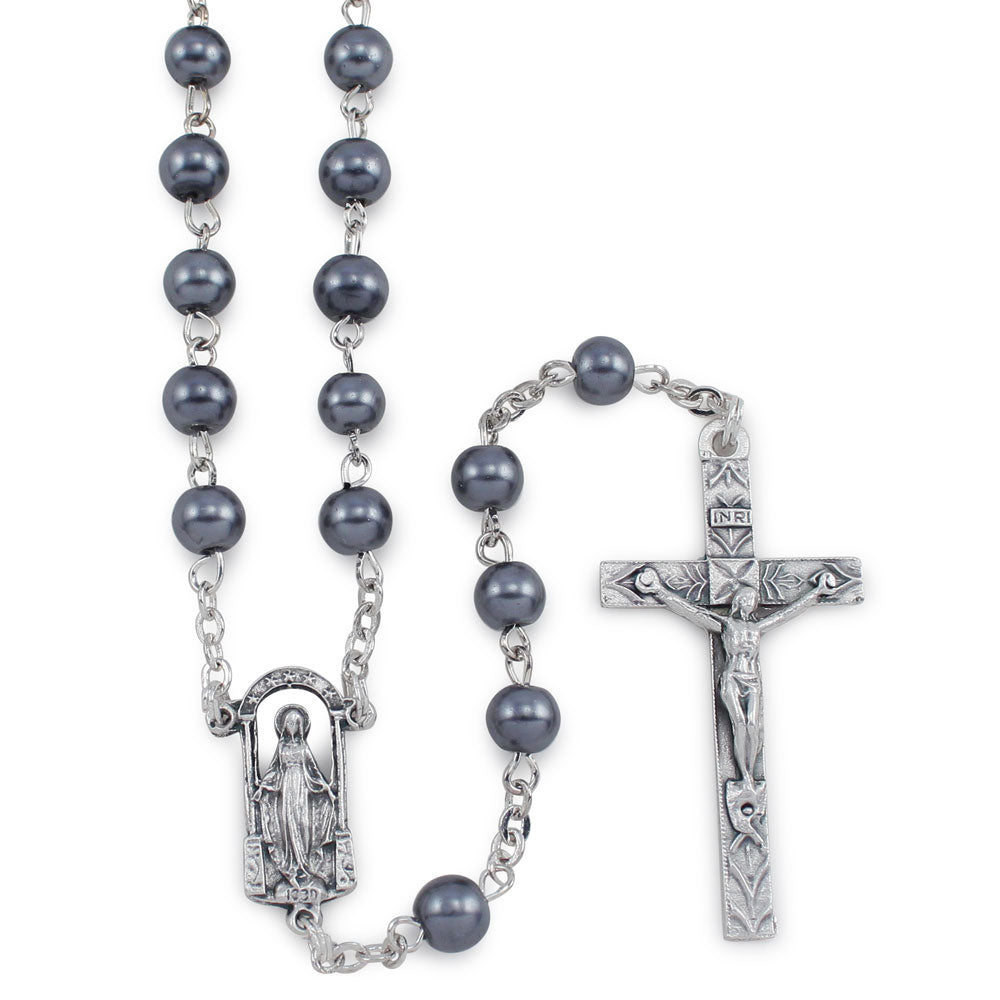 Miraculous Rosary Hematite Beads