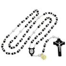 Ebony Wood Rosary with Swarovski Crystals
