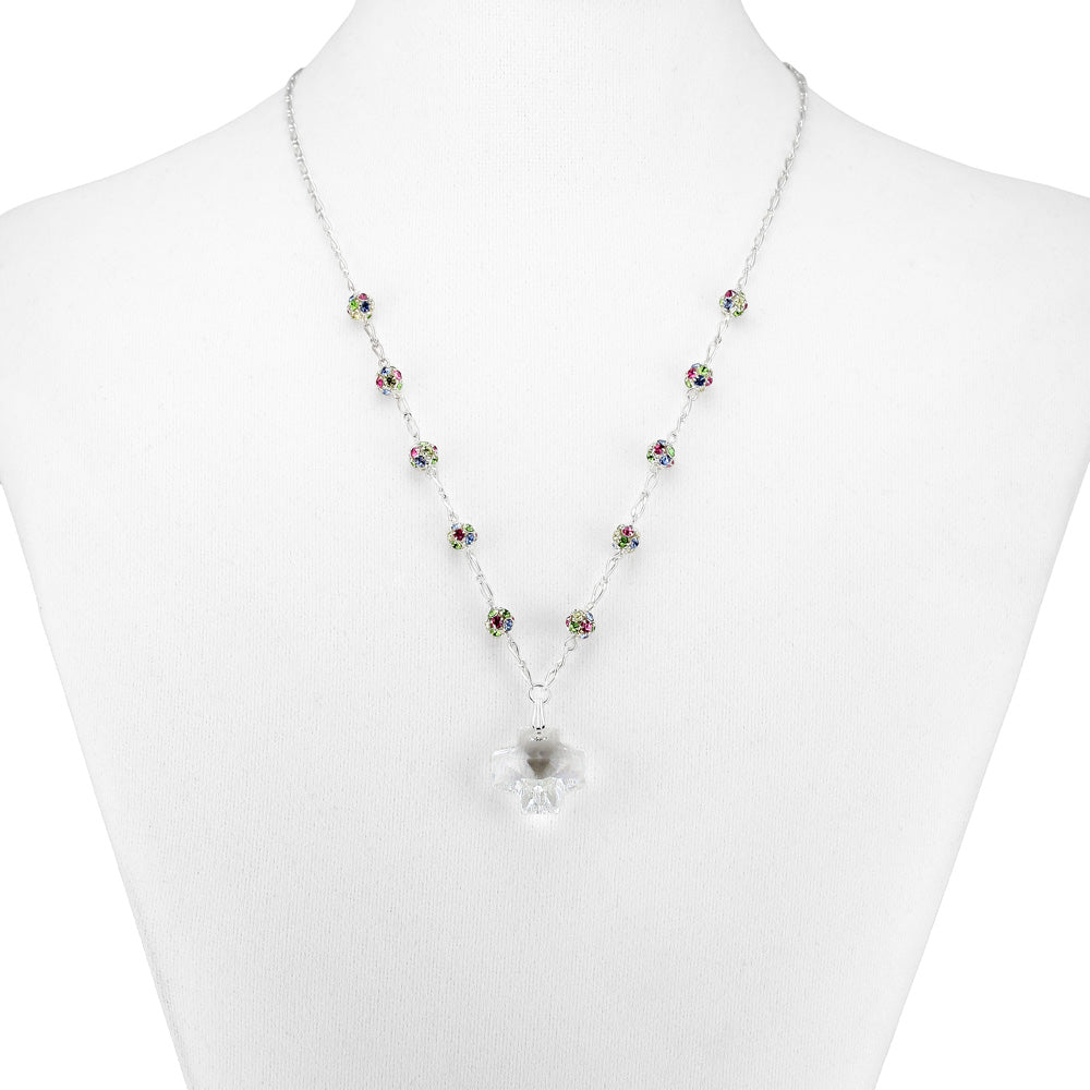 Swarovski Crystal Beads Rosary Necklace