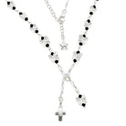 Swarovski Butterfly Beads Catholic Rosary Necklace