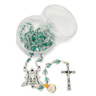  Rosary with Red Crystal Heart Beads