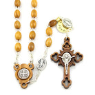 St. Benedict Oilve Wood Rosaries