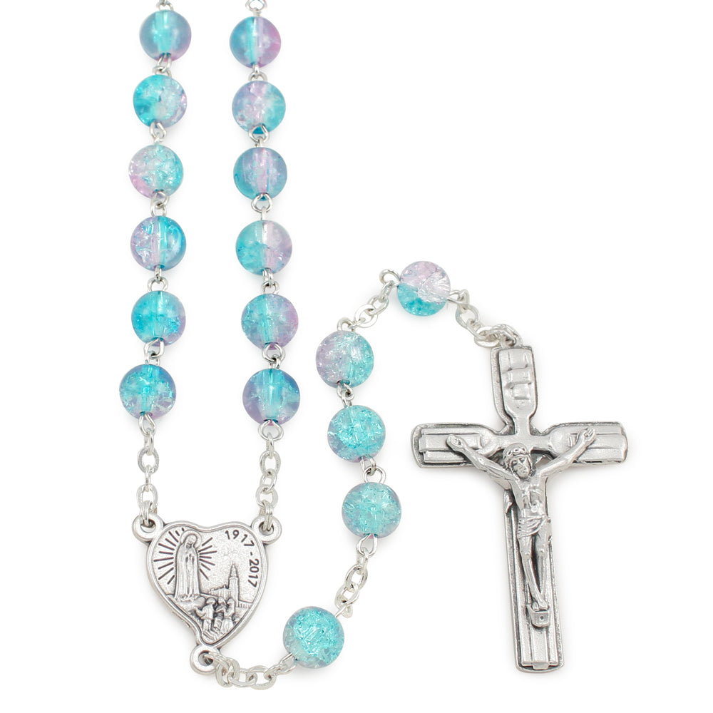 Fatima  Centennial Rosary Beads Violet