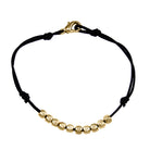 Catholic Gold Finish Cube Beads Rosary Bracelet