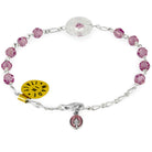 Swarovski Miraculous Catholic Rosary Bracelet