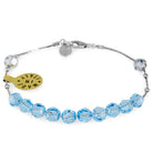 Catholic Swarovski Sliding Crystal Beads Rosary Bracelet