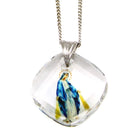 Lady of Grace Swarovski Crystal Catholic Pendant