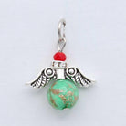 Green Murano Glass Guardian Angel Pendant