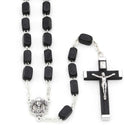 Rectangular Wooden Beads Rosary