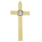 Wall Crucifix with Gold Edging