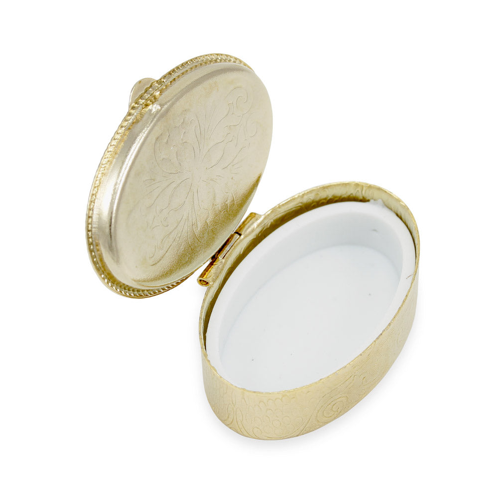 Catholic Keepsake Box with Flowers
