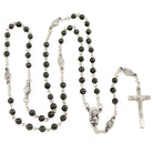 Hematite Beads w/ Rose Paters Catholic Rosary
