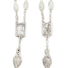 Mother of Pearl Beads Catholic Rosary Our Lady of Lourdes 