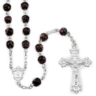 Glass Beads Rosary Glass Beads w/ Gold Flecks Catholic Rosary