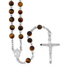 Tiger Eye Beads Catholic Rosary