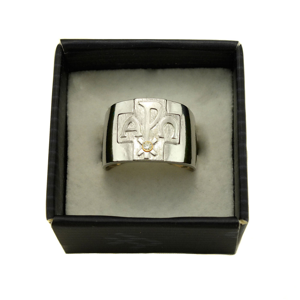 Alpha Omega Catholic Ring