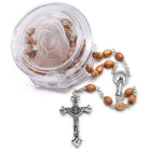 Olive Wood Beads Rosary Immaculate Conception with Box